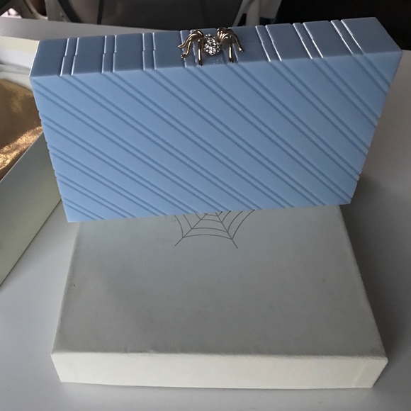 Charlotte Olympia Handbags - Charlotte Olympia Baby Blue Spider Clutch